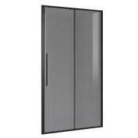 Дверь в нишу Niagara Nova NG-85-12TB (120х195) черный матовый,стекло тонированное,дверь раздвижная,1 место