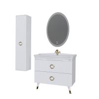 Тумба напольная "АТРИО-105 см" с 2-я ящ. белый глянец (ум.МОДЕРН-105)