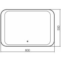 Зеркало Grossman Modern 80 280550 с подсветкой с сенсорным выключателем