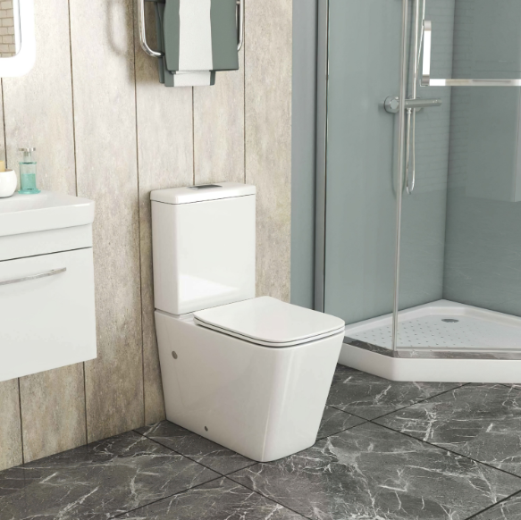 Унитаз GR-4445S напольный с тонкой крышкой