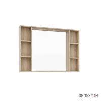 Зеркало Grossman ФЛАЙ-100 см дуб сонома