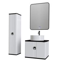 Пенал подвесной "НОРМА-30 см" универсальный, белый глянец