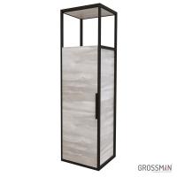 Пенал подвесной Grossman ЛОФТ-40 см шанико/металл