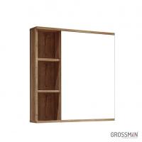 Шкаф-зеркало Grossman ФОРТА-70 см дуб галифакс