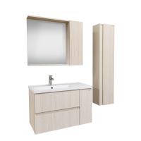 Шкаф-зеркало "ЮНИТ-80 см", универсал. кадена лайт