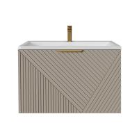 Тумба подвесная "БЛИСС-80 см" с 1 ящ. беж. матовая (ум. Блисс-80 см.)