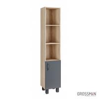 Пенал напольный Grossman ФЛАЙ-30 см дуб сонома/серая