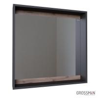 Зеркало Grossman СМАРТ-70 см графит с полкой