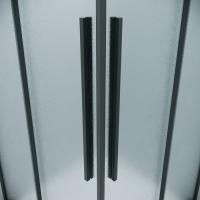 1/2 душевого ограждения Grossman Galaxy 1/2.K33.01.80L.21.02 (80*195) черный матовый,стекло шиншилла,1 место