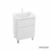 Тумба напольная Grossman АДЕЛЬ-60 см с 2-я ящиками белая