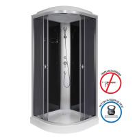 Душевая кабина Niagara Eco E100/13/TN (100х100х215) низкий поддон(13см),стекло тонированное,3 места