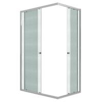 Душевое ограждение Niagara Eco NG-1018-14QMT (100х80х190) прямоугольник,раздвижное,хром,стекло матовое,1 место