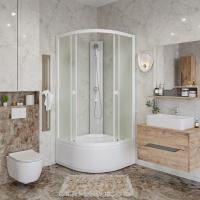 Душевая кабина Niagara Promo P90/40/MT/BK (90х90х195) 4 места