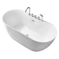 Ванна пристенная Grossman Classic GR-12502-1 (170х75х58) со смесителем на борту,1 место