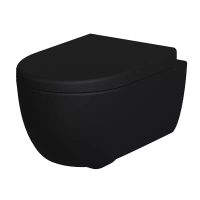 Подвесной унитаз Ambassador Abner, безободковый, цвет черный матовый, 103T20201R