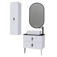 Тумба подвесная "ВИВА-70 см" с 2-я ящиками белый глянец (ум.GR-3016)