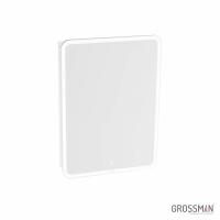Шкаф-зеркало Grossman АДЕЛЬ-60 см с LED подсветкой
