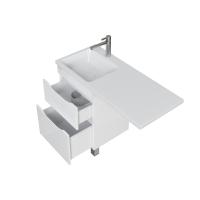 Тумба напольная "ВИЛАР-50" под стиральную машину с 2-я ящ. белая (ум. Камилла-110)