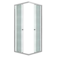 Душевое ограждение Niagara Eco NG-1009-14QMT (90х90х190) квадрат,раздвижное,хром,стекло матовое,1 место