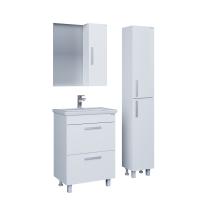 Шкаф-зеркало "НЕО-60 см" универсал. в краске, белый