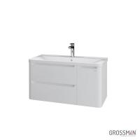 Тумба подвесная Grossman АДЕЛЬ-100 см с 2-я ящиками белая