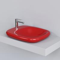 Раковина Ambassador Diamond 126T21101 (540*450*100) КРАСНАЯ