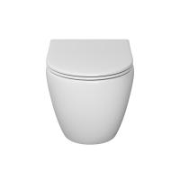 Унитаз подвесной Niagara Vista NG-9301 (495х365х375) безободковый с тонкой крышкой,микролифт,1 место