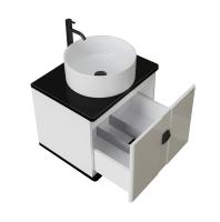 Тумба подвесная "НОРМА-60 см" с 1-ящ. белый глянец (ум.GR-3013, 3019)