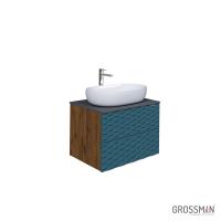 Тумба подвесная Grossman АЛЬБА-65 см с 2-я ящиками веллингтон/бриз