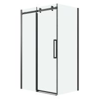 Боковая стенка Grossman Classic 200.K33.04.80.21.00 (80х195) черный матовый,стекло прозрачное, 1 место