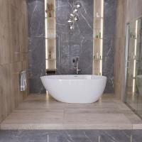 Ванна отдельностоящая Grossman Fly GR-1102 (170х80х60) цвет белый,1 место