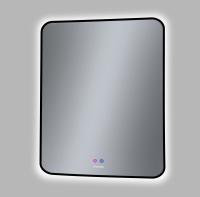 Зеркало ELEGANS-норма BLACK (700*800*45) LED с сенсорным выключателем и подогревом