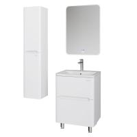 Тумба напольная "АДЕЛЬ-НОРМА-60 см" с 2-я ящ. белый глянец (ум. Aдель-60)