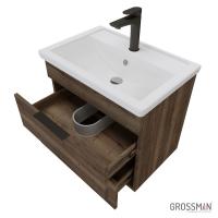 Тумба подвесная Grossman ФОРТА-60 см темный дуб галифакс