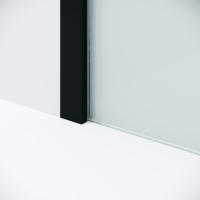 Душевая перегородка Niagara Nova NG-582-90BLACK (90х200) черный матовый,стекло белый градиент,1 место