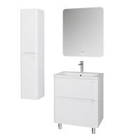 Тумба напольная "АДЕЛЬ-НОРМА-70 см" с 2-я ящ. белый глянец (ум. Aдель-70)