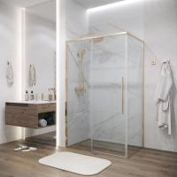 Душевое ограждение Grossman Galaxy 100.K33.01.130.32.00-200.K33.01.90.32.00 (130х90х195) раздвижная,золото сатин,стекло прозрачное,2 места