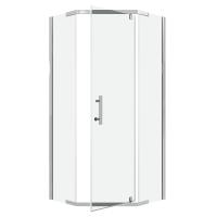 Душевое ограждение Niagara Eco NG-1009-14D (90х90х190) трапеция,распашное,хром,стекло прозрачное,1 место