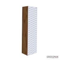 Пенал подвесной Grossman АЛЬБА-30 см веллингтон/белый