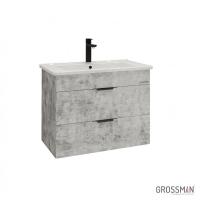 Тумба подвесная Grossman КРОСС-65 см бетон