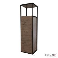 Пенал подвесной Grossman ЛОФТ-40 см веллингтон/металл