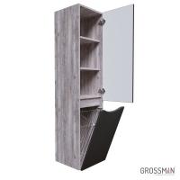 Пенал подвесной Grossman ТАЛИС-35 см бетон пайн/серый