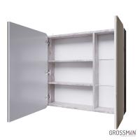 Шкаф-зеркало Grossman ТАЛИС-80 см бетон пайн