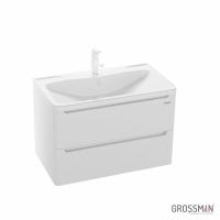 Тумба подвесная Grossman АДЕЛЬ-80 см с 2-я ящиками белая