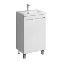 Тумба напольная "ВИСТА-50 см" с 2-мя двер., белый глянец (ум. Alice-50)