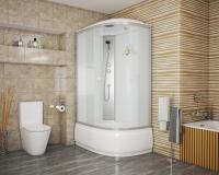 Душевая кабина Niagara Eco NG-7310-14L (120х80х215) высокий поддон(40см),стекло матовое,4 места