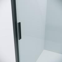 Душевое ограждение Grossman Style 100.K33.05.100.21.00-200.K33.05.100.21.00 (100х100х195) раздвижная,черный матовый,стекло прозрачное,2 места
