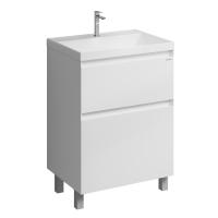 Тумба напольная "МЕРКАДО-70 см" с 2-я ящ. белая матовая (ум. Classica-70)