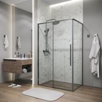 Душевое ограждение Grossman Galaxy 100.K33.01.140.42.00-200.K33.01.100.42.00 (140х100х195) раздвижная,графит сатин,стекло прозрачное,2 места