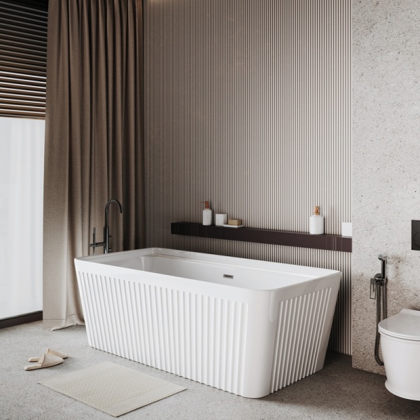 Ванна пристенная Grossman Cristal GR-28031 (170х75х58) цвет белый,1 место